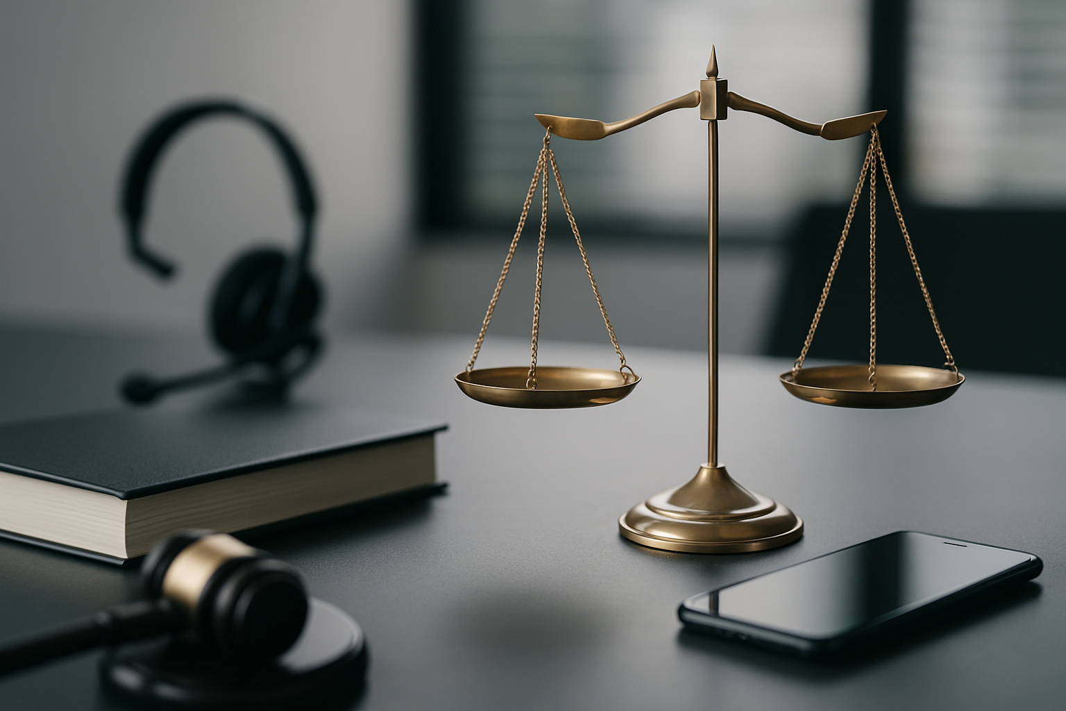 Justitia-Waage symbolisiert rechtliche Grundlagen der Kaltakquise nach DSGVO und UWG